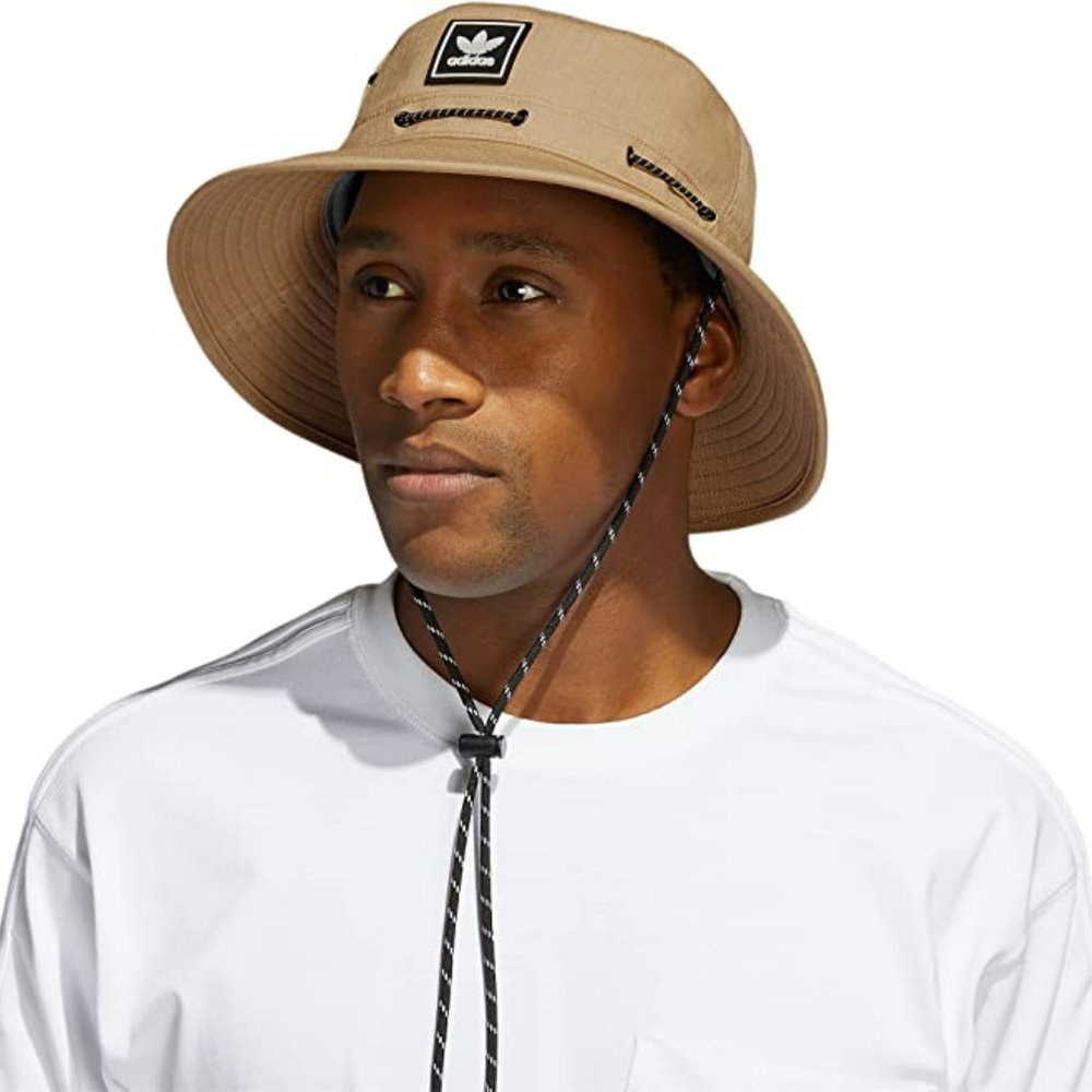 ADIDAS ORIGINALS Utility BOONIE BUCKET HAT GOLF FISHING BLACK/ BEIGE OSFA-NWT